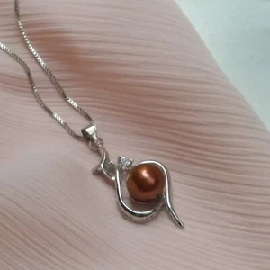 Pretty Design Popular South Sea Genuine Chocolate Pearl S Pendant Necklaces 45CM - Picture 1 of 7