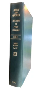 Hardback “Notes & Queries Relating To PA” 3rd Series Vol 2 EGLE 496pg - Imagen 1 de 4