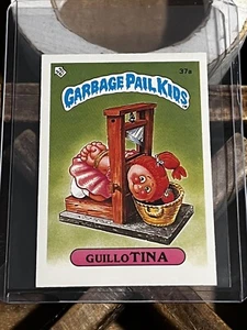 1986 Topps Garbage Pail Kids Series 1 UK Minis Guillo Tina #37a - Picture 1 of 2