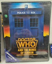 COMMODORE 64 DOCTOR WHO AND THE MINES OF TERROR VIDEO GAME Cassette Clam Shell