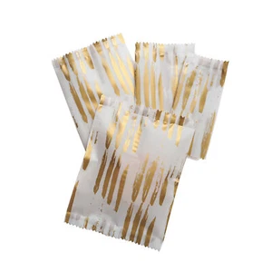 Bolsas de caramelos de panadería con diseño de trazo de oro blanco esmerilado 200/1000 - Imagen 1 de 5