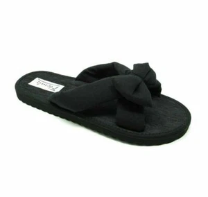 Leichte flache Damen-Slipper Stoffpantoletten Sommer Sandalen Flip-Flops Größe - Bild 1 von 7