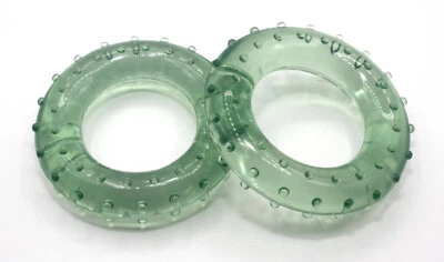 3PAGEN 2er Set Ringe- Handtrainer mit Noppen "Fingerhanteln"