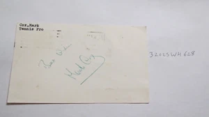 Mark Cox signed Postcard TENNIS - Picture 1 of 3