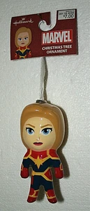 Hallmark Kawaii Marvel Comics Captain Marvel Christmas Xmas Ornament New - Imagen 1 de 4