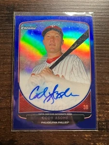 A94,433 - 2013 Bowman Chrome Prospect Auto Blue Refractors #CA Cody Asche/150 - Picture 1 of 1