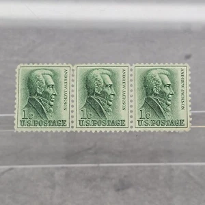 Rare U.S. Stamp 1 Cent Andrew Johnson 1962-1966 - 3 Unused Uncirculated - Picture 1 of 12