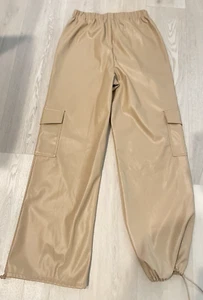 And Now This Damen Kunstleder Größe 6 hoher Bund Knöchel Kordelzug Gargo Beige  - Bild 1 von 11