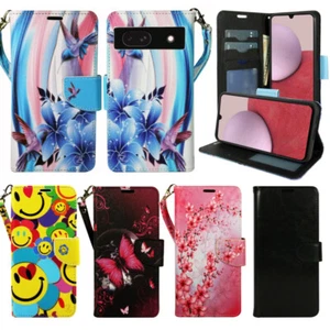 Für Google Pixel 8a PU Leder Brieftasche Handy Hülle Stoßfest Flip Ständer Band Neu - Bild 1 von 27