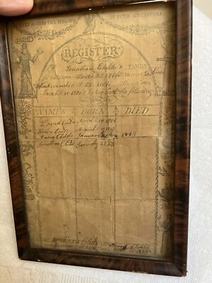 c. 1806 Richard Brunton Engraving Family Register  1749 - 1832. #3G - Image 1 of 4