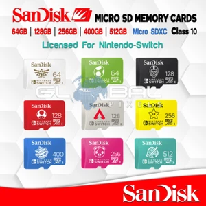 SanDisk MicroSD Card 64GB/128GB/256GB/512GB/1TB Licensed for Nintendo Switch lot - Picture 1 of 20