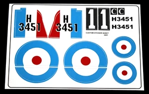 Custom Sticker Sticker for 3451 Replacement Sticker Sheet for 3451 - Picture 1 of 1