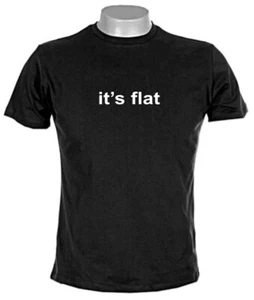 It's Flat T-Shirt flat eart flat earther the globe is a lie conspiricy MENS NEW - Bild 1 von 12