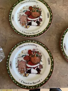 Susan Winget Night Before Christmas Salad Plates, Some Duplicates - Picture 1 of 6