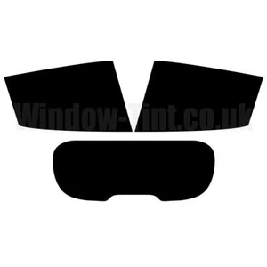 Pre Cut Window Tint for Renault Clio 5-door 2012- 5% Limo Black Rear Car Film - Picture 1 of 10