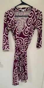 Nueva Jersey Diane Von Furstenberg Julian Two Seda Envolvente Moderna Remolino Talla 2 - Imagen 1 de 5