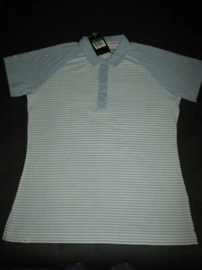 $65 NIKE GOLF SPORT SLIM FIT RAYAS TOP 541872 404 AZUL MUJER TALLA XL NUEVO CON ETIQUETAS - Imagen 1 de 7