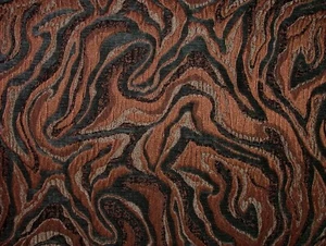 Oil Spill Copper Chenille Woven Jacquard Fabric Upholstery Cushion Curtain - Picture 1 of 17