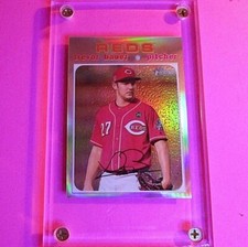 TREVOR BAUER 2020 Topps Heritage, #THC-2 Chrome REFRACTOR #d/571 Reds