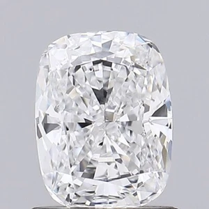 1 CT Cushion Cut Lab Created Diamond for Engagement Ring - Picture 1 of 2