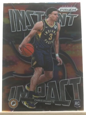 2021-22 Panani Prizm Instant Impact RC Chris Duarte #17 - Image 1 of 4