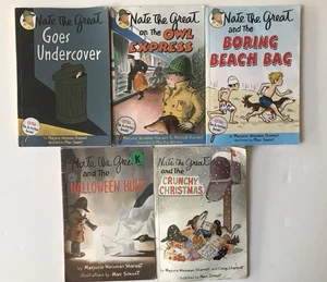 Nate the Great Lot of 5 Books by Marjorie Weinman Sharmat. Illus by Marc Simone - Bild 1 von 8