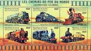 GUINEA TRAINS STAMPS 2001 MNH BIG BOY TRAIN RAILROAD RAILWAYS FAMOUS LOCOMOTIVES - Picture 1 of 1