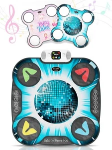 Light Up DJ Dance Mat for Kids - Bluetooth & AUX Compatible - 3 Fun Arcade Ga... - Picture 1 of 7