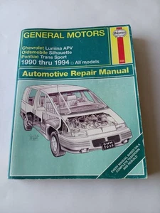 90-94 GM Chevrolet Lumina APV Oldsmobile Silhouette Pontiac Trans Sport Manual - Picture 1 of 5