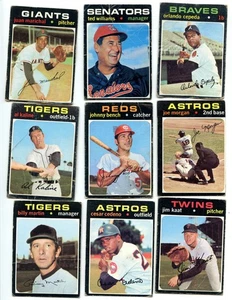1971 Topps Baseball Card Lot Starter Set 310 Different - Picture 1 of 2