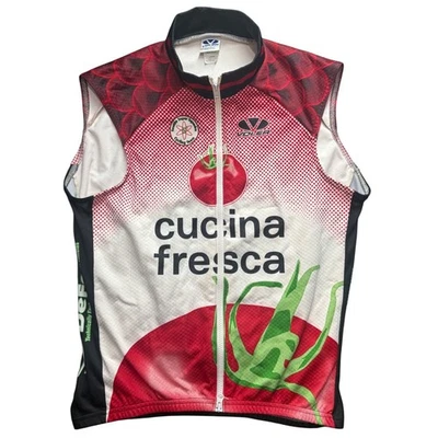 Voler Cucina Fresca Cycling Vest Large Made in USA Tomato Graphic Racer - Image 1 of 4