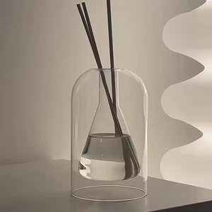Bottiglia diffusore canna vetro aromaterapia moderna arredo casa porta bastoncini profumo - Foto 1 di 8