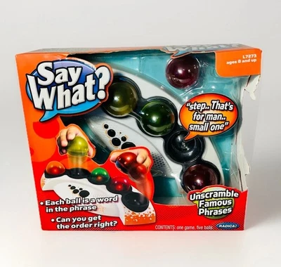 Say What? Famous Unscramble Phrase Mattel Electronic Game de Radica 2007 NUEVO Foto 1 de 4