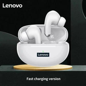 Original Lenovo LP5 Wireless HD Microphone Earphones White - Picture 1 of 1