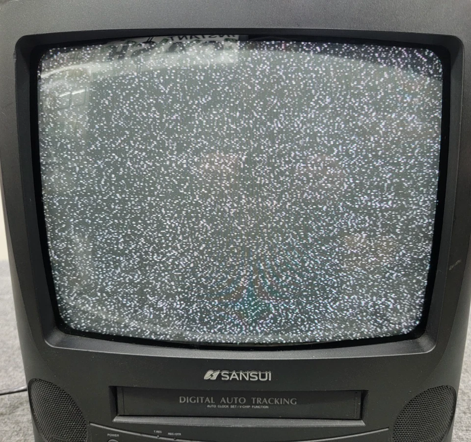 Vintage Sansui COM3101 13in Combo Retro Game CRT TV & VHS Player See Photos - Image 1 of 4