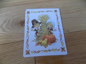 Morehead Greeting Card Thanksgiving Pilgrims Cat - Picture 1 of 7
