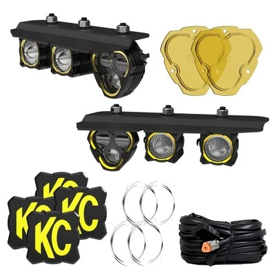 KC HILITES Three Light Fog Pocket Kit 21- for Ford Bronco- 97168 - Image 1 of 2