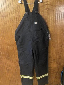 Carhartt Men's FR Double Front Flame Resistant insulated Bib Overall 46x34 - Picture 1 of 5