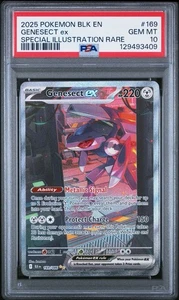 PSA 10 Genesect ex 169/086 Sv: Black Bolt Holo - Picture 1 of 3