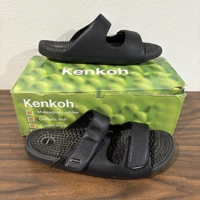 Sandalias de masaje KENKOH Serenity V correderas EU 43 para hombre 10 para mujer 12 negras con caja Foto 1 de 4