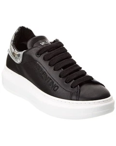Valentino By Mario Valentino Fresia Zip Leather Sneaker Women's - Picture 1 of 12