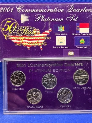 2001 US PLATINUM QUARTER SET  - Image 1 of 2