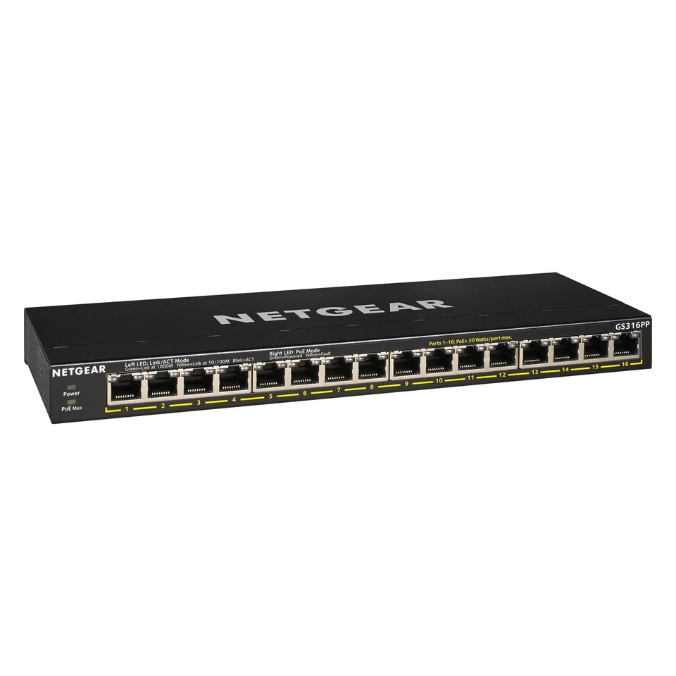 *NEW* NETGEAR GS316PP 16 Port Gigabit Switch - Image 1 of 1