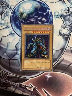 (73) Yu-Gi-Oh! Tri-Horned Dragon LOB-000 1st Edition MP - Image 1 of 4
