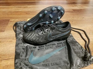 Size 7 Nike Tiempo Legend 10 Elite FG Black Soccer Cleats DV4328-002 - Picture 1 of 10