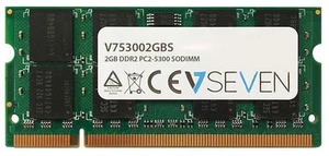 V7 V753002GBS V7 2GB DDR2 PC2-5300 667Mhz 1.8V SO DIMM Notebook Memory Module - - Picture 1 of 1