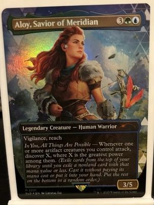 🌟 Aloy, Savior of Meridian FOIL PlayStation 🎮 SECRET LAIR MTG  🌟 - Image 1 of 3