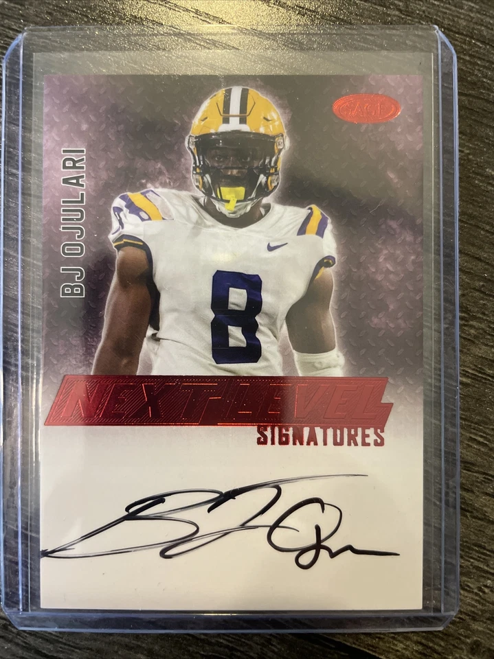 BJ Ojulari - 2023 Sage RED Next Level Signatures ~ON CARD Autograph~ LSU Tigers - Image 1 of 1