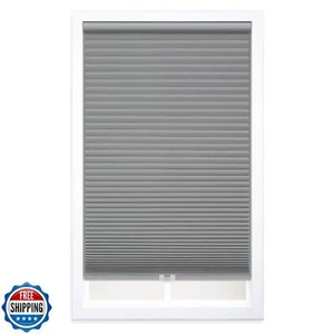 DEZ FURNISHINGS Cordless 1.5" Blackout Cellular Shade, 25.5"W x 72"H, Anchor  - Picture 1 of 5