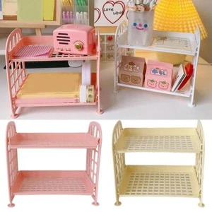 Organizer da Scrivania Porta Trucchi Mini Scrivania Studente Scaffale Pieghevole U8C8 - Foto 1 di 20